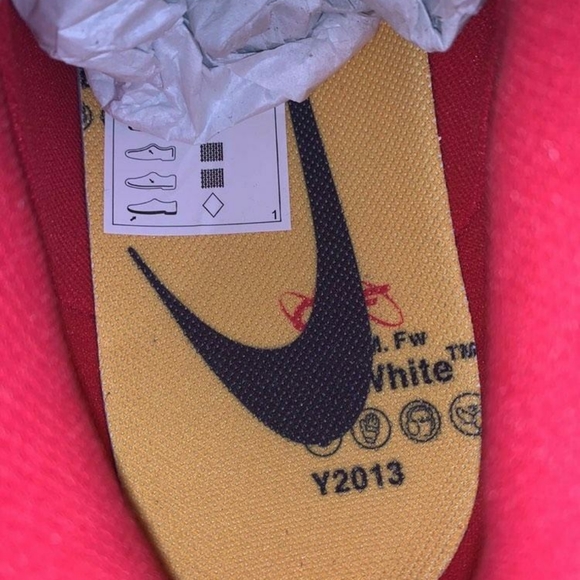 Nike dunk low white University red main image 4
